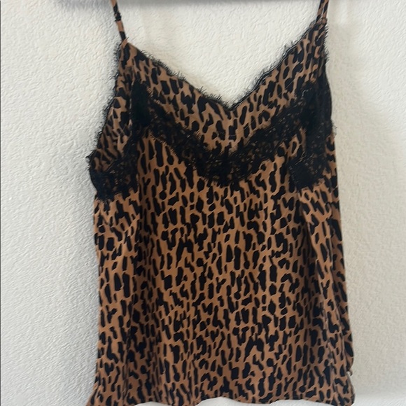 BP WOMEN  SIZE XL Leopard Print Lace Trim Cami Top - Picture 9 of 11